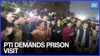 Pti Protests Outside Jail Over Health Fears After 3 Weeks Of Barred Visits