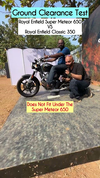 RE Super Meteor 650 ground clearance too low? #shorts