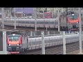 Встреча двух скоростных поездов "Стриж" (Приветливый ЭП20-006:-) и ЭП20-015)