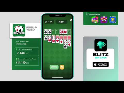 Solitaire Win $5 with Blitz - Win Cash