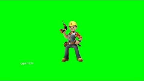 Bob the Builder in green screen
