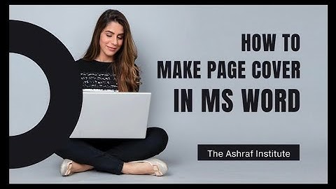 How to Create a Professional Cover Page in MS Word | Step-by-Step Tutorial