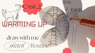 イラスト成長記録] draw with me 2 [ソッカの美術解剖学ノート] - YouTube