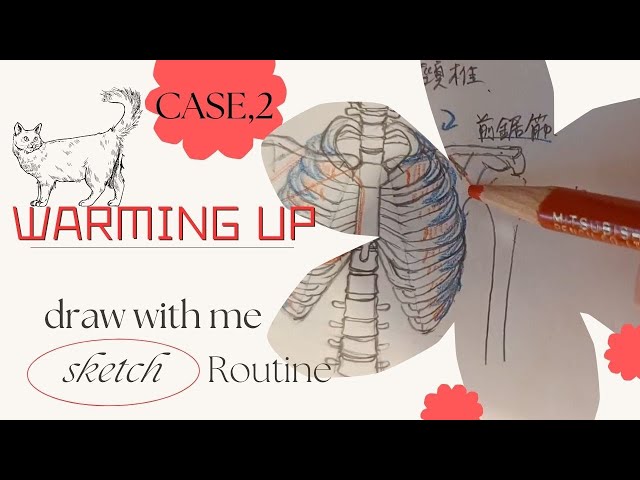 イラスト成長記録] draw with me 2 [ソッカの美術解剖学ノート] - YouTube