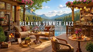 Summer Coffee Shop Ambience & Smooth Jazz Music 🌞 Warm Morning with Relaxing Jazz Instrumental Music screenshot 1