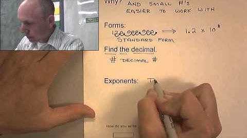 BARRE 7th A.8 Number theory Scientific notation