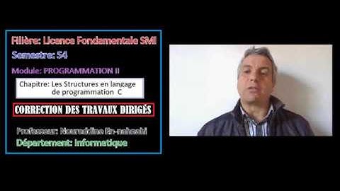 Correction TD (Série 2) - (Partie 3) - Programmation II - SMI S4Pr. Noureddine En-nahnahi