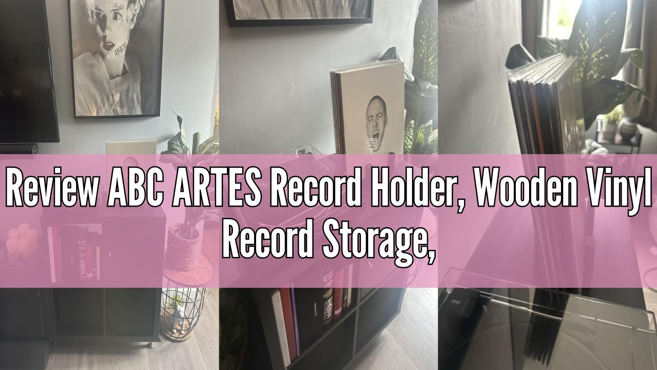 Review ABC ARTES Record Holder, Wooden Vinyl Record Storage, Wood Album Holders for Vinyl Records