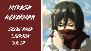 Mikasa Ackerman SCENE PACK for edits 1080 | 2 season