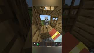 minecraft villager house raid #minecraft in