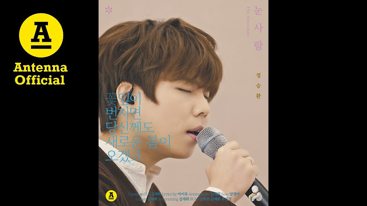 정승환 '눈사람' LIVE｜Jung Seung Hwan 'The Snowman'