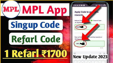 🤑 mpl referral code and signup code | mpl referral code | mpl signup code | Mpl app