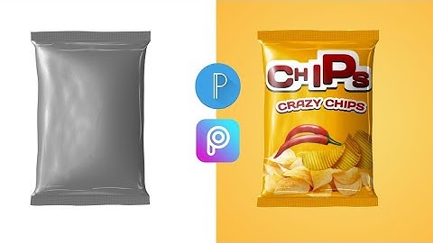 Product Packaging Design in Mobile | Chips Packet Design Tutorial pixelLab + PicsArt