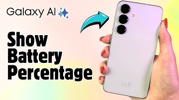 Samsung Galaxy S25 - How to Display Battery Percentage on Status Bar
