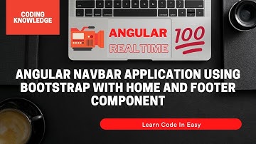 Angular Navbar with Bootstrap #angular Component @CodingKnowledge