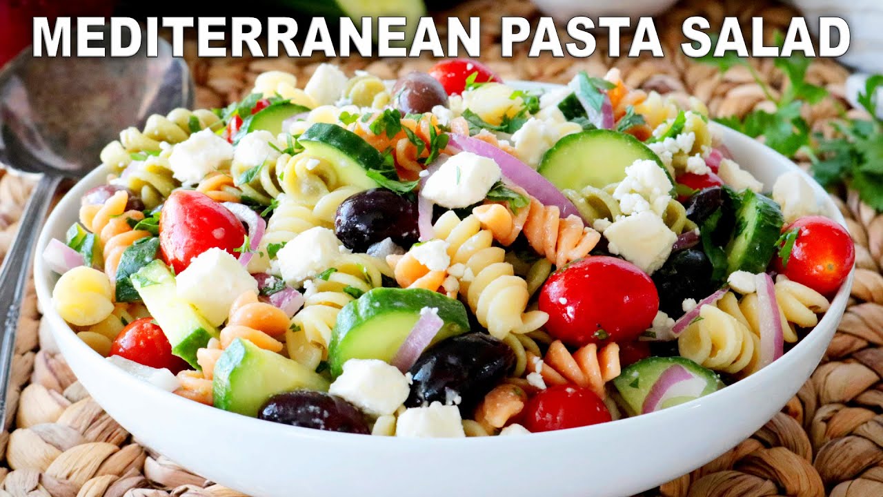 How To Make Mediterranean Pasta Salad | EASY, 20-Minute Potluck Recipe ...