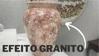 Efeito granito  vasos e peças Decorativas