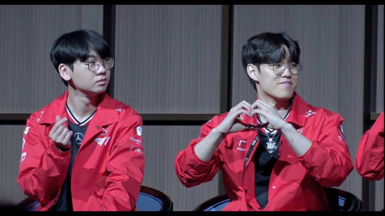 250504 2025 2R T1 VS KT 팬미팅 입장 일심동체게임 (DORAN F,ONER,FAKER)