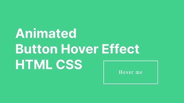 Awesome animated Button using only CSS | Button Hover Effects | HTML CSS Tutorial