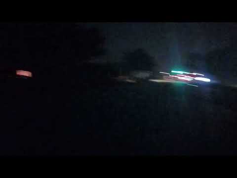 Mercury vapor-rich lights near Cypress Lake Middle School in Fort Myers FL video 1