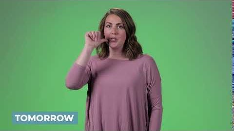 Learn How to Sign Tomorrow in ASL | LearnHowToSign.org