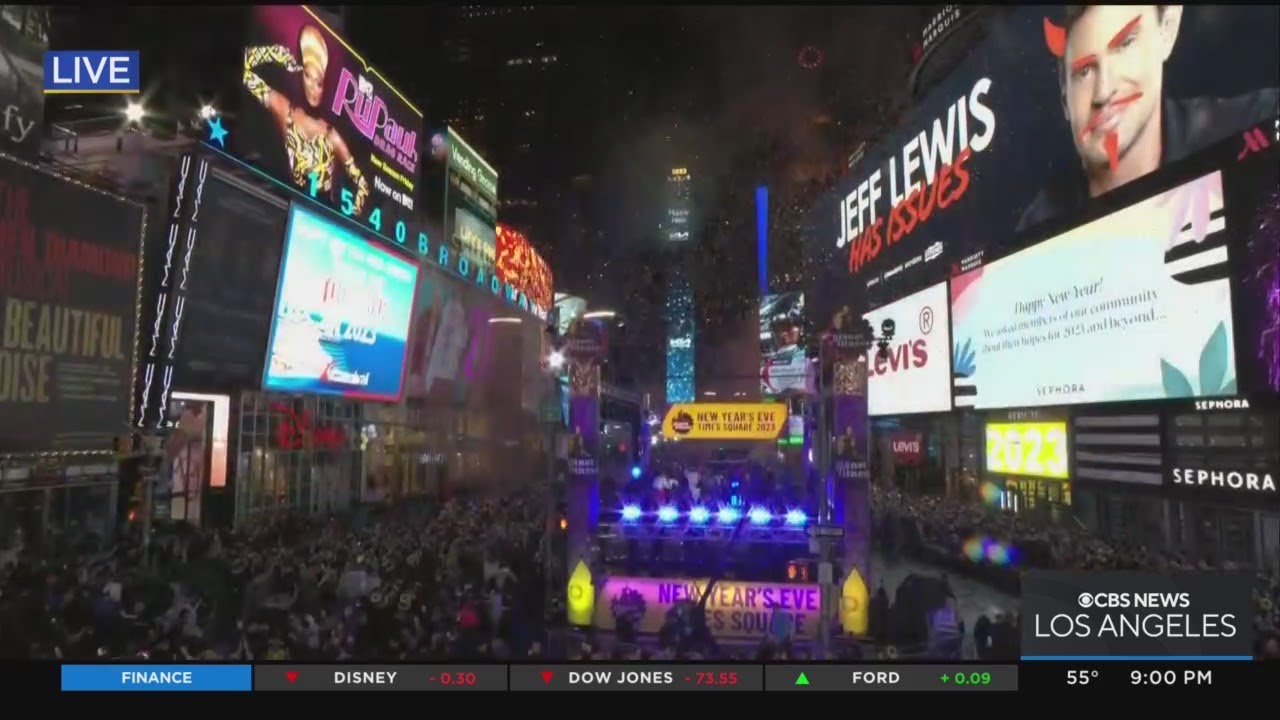 New York New Year's Eve countdown live online from Times Square