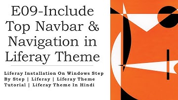 Include Top Navbar & Navigation Menu In Liferay Theme | Learn | Liferay Theme | By Suraj Kushwaha