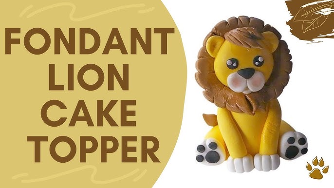 Cute Lion King Cake Topper Tutorial - Cakes by Lynz