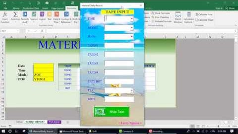 Nhập Liệu Và Thống Kê liệu tự động trong Excel dùng VBA   Part3