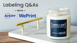 Candle Labeling Q&As with Avery WePrint | Live Hangout | CandleScience