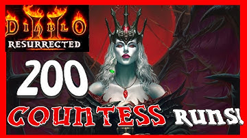 BETTER DROPS THAN KEYS!!? 200 Countess Runs - Diablo 2 Resurrected