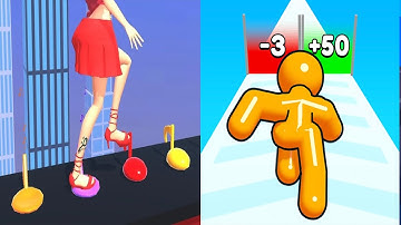 Satisfying Mobile Games ALL LEVELS Viral Tiktok Games Tall Man Run VS ASMR Tippy Toe