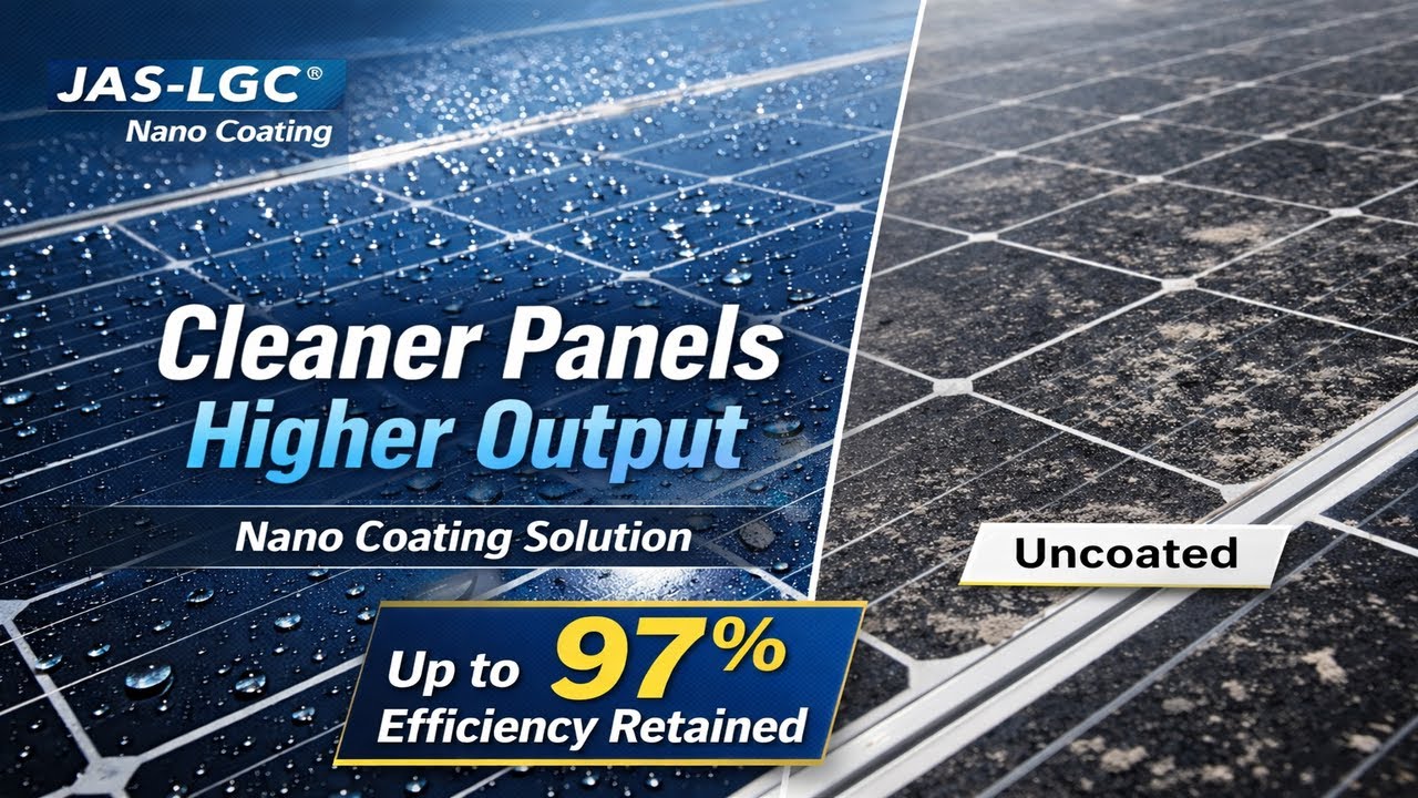 How Nano Coating Restores Solar Panel Efficiency｜Self-Cleaning, Cooler, Longer-Lasting