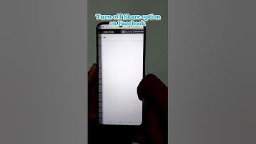 Turn Off Share option on Facebook