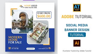 Real estate modern house for sale social media post square flyer template