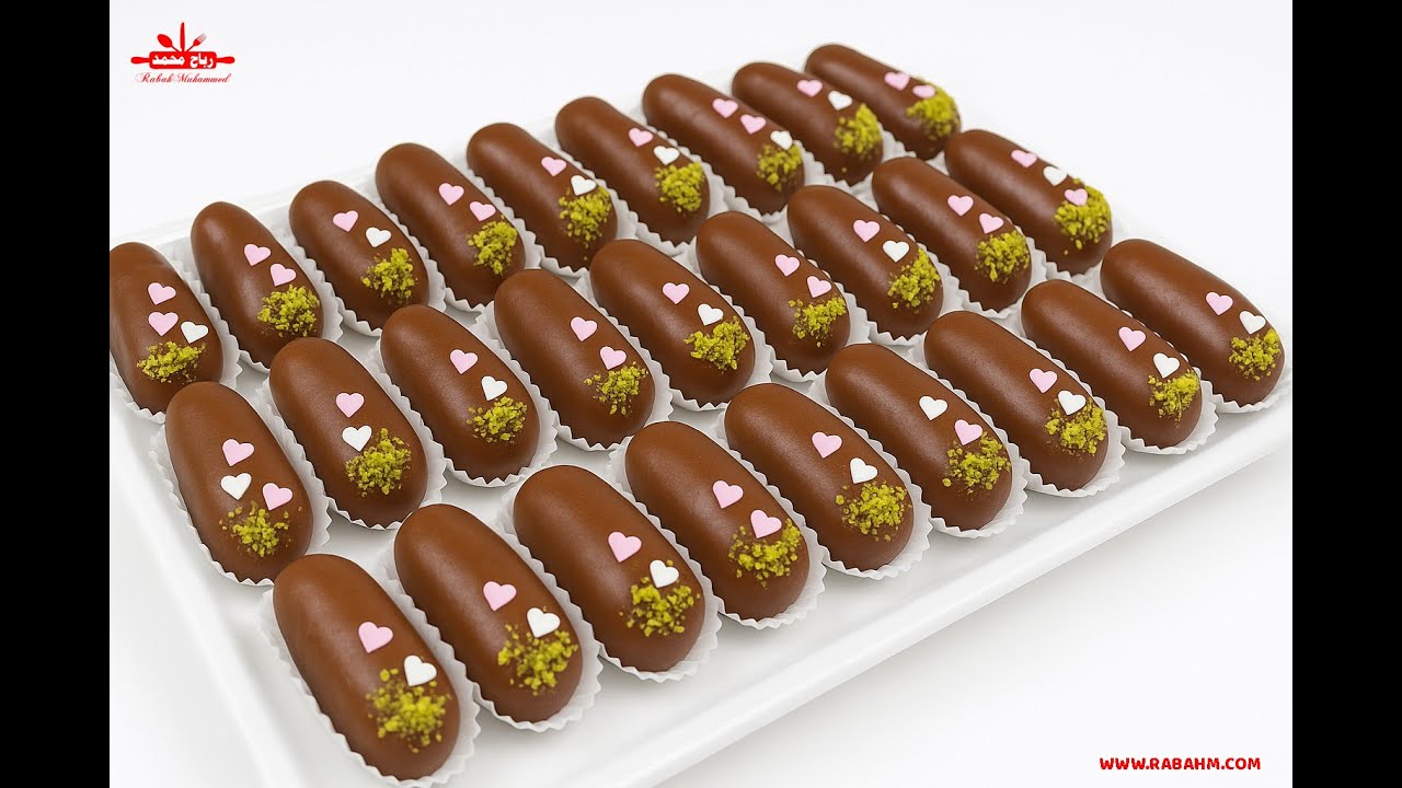 ب 4 مكونات فقط حلوى أصابع الشوكولا بدون طهي حلويات سهلة وسريعة في 10 دقائق رائعة في الشكل والمذاق