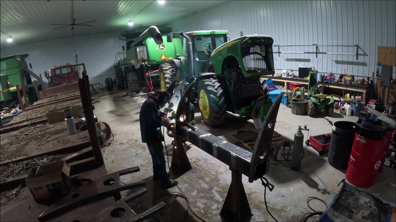 Homemade 3pl Root Rake Building a root rake for an excavator - YouTube