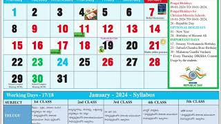 💯Academic Calendar for Foundation Schools of Primary School | 🏫 School Academic Calendar | Primary