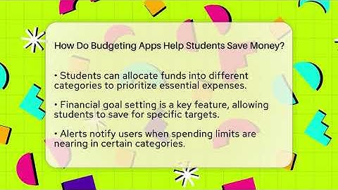How Do Budgeting Apps Help Students Save Money? | Budgeting as a Student News
