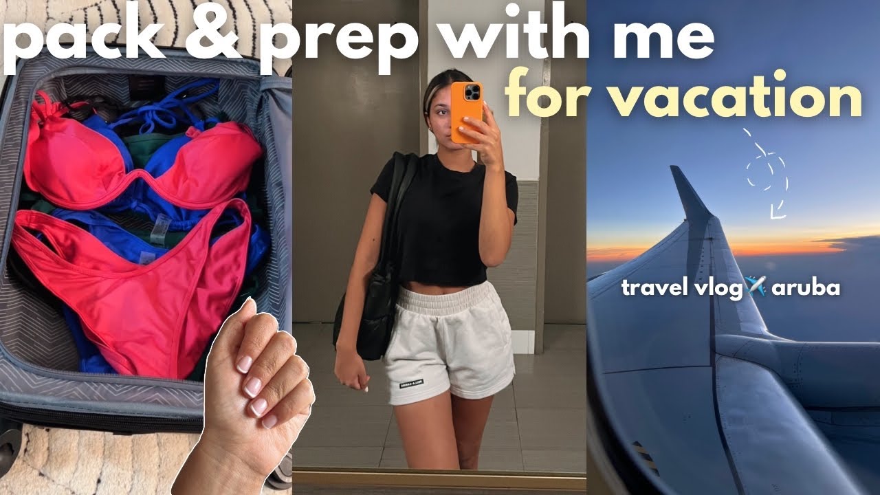 PACK & PREP WITH ME FOR VACATION TRAVEL VLOG ️ | nails, shopping ...