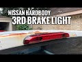 Nissan Hardbody LED 3rd Brake Light F1 Style Install | Flake Garage