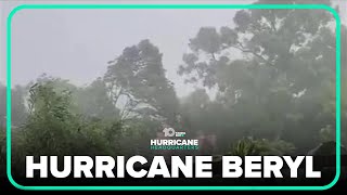 Strong winds lash St. Lucia as Hurricane Beryl moves through