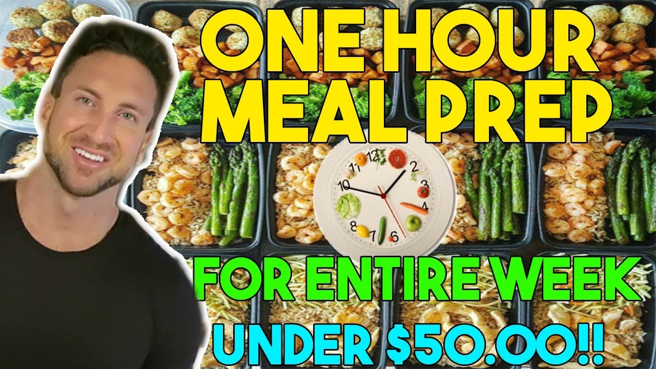 1 Hour Meal Prep For The ENTIRE Week | 15 Meals/$3.00 Each! - YouTube