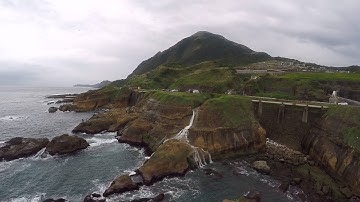 TTRobotix GHOST+ GoPro 3 axis 360 degree gimbal quadcopter flying above the ocean