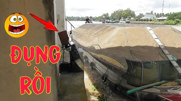 Ghe Trấu đụng thành cống quá nguy hiểm