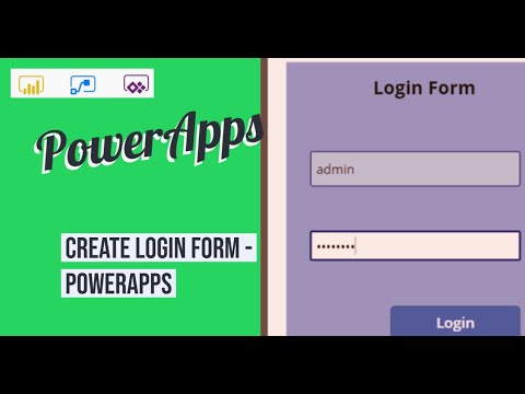 Create PowerApp Login form