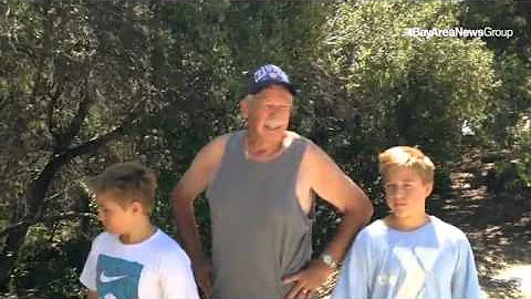 Ervin Arndt, w grandsons, describes sewage leak in...