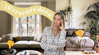 Salon : les 10 erreurs déco !