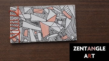 Episode 38:   Zentangle Pattern Art / Zendoodle / Time-lapse video