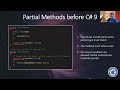 Extended Partial Methods (C# 9)